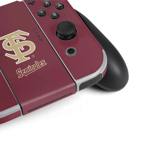 Florida State FSU Seminoles Initials Nintendo Switch OLED (2021) Skin